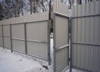Забор из профнастила — фото 52