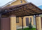 Навесы из поликарбоната для автомобиля — фото 9