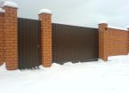Забор из профнастила — фото 53
